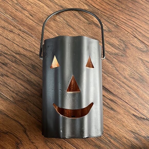 Pumpkin Fall Candle Decor Rustic Industrial vibe - Picture 3 of 7